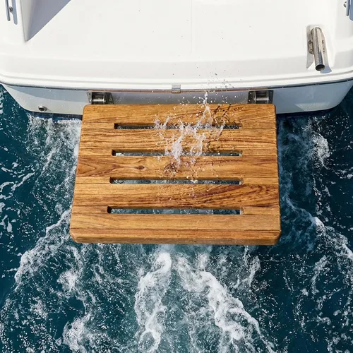 Vista 8 de Whitecap Teak Whitecap 60918 - Plataforma de natación en teca, 18 x 15 pulgadas