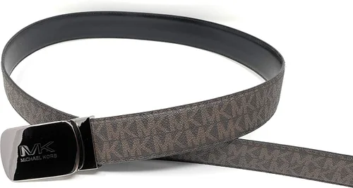 Vista 2 de Michael Kors Cinturón reversible de piel de PVC MK para hombre