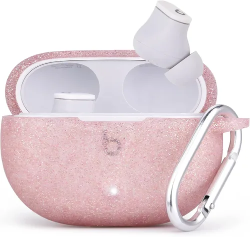 Vista 11 de Funda AIRSPO para Beats Studio Buds/Funda para Beats Studio Buds Plus 2021/2023 de silicona con estampado floral protector para auriculares Beats