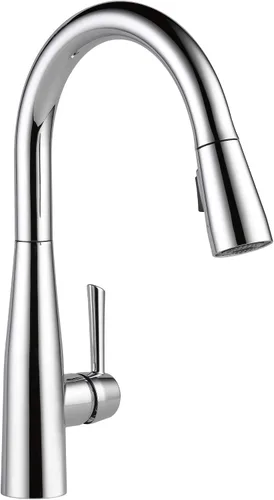 Vista 8 de Delta 9113TV-AR-DST Essa - Grifo de cocina, VoiceIQ, acero inoxidable ártico
