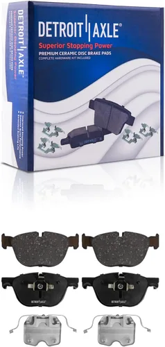 Vista 55 de Detroit Axle - Kit de freno delantero para Dodge Ram 1500 Durango Dakota Chrysler Aspen Dakota Driver Side Disco Freno Pinza de freno de cerámica