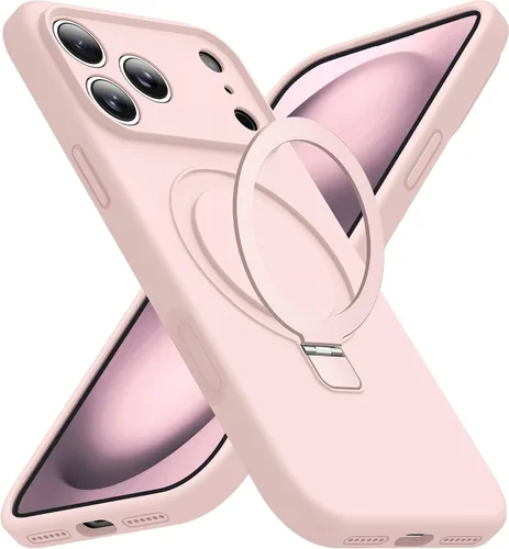 Vista 135 de SKYLMW Funda diseñada para iPhone 11 con soporte magnético invisible Compatible con Mag-Safe, a prueba de caídas de grado militar, a prueba