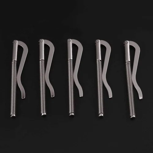 Vista 7 de Clip de resorte para cartera, 5 piezas Durable sin deformación Dinero Primavera Clip Herramienta para Billetera de Cuero Bifold Titular