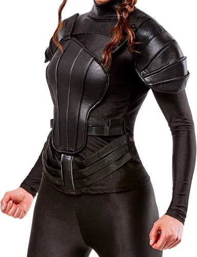 Vista 2 de Rubie's Disfraz de Katniss de lujo de The Hunger Games para mujer, Negro, talla única