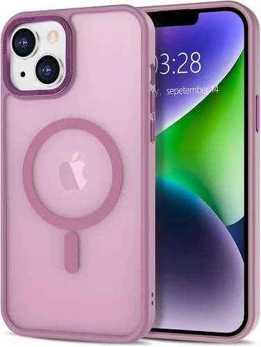 Vista 154 de Anuck - Funda magnética para iPhone 11 compatible con MagSafe, carcasa trasera mate translúcida dura, borde de TPU, delgada, resistente a impactos