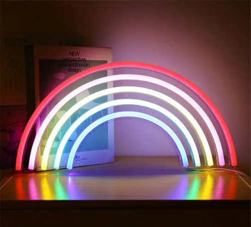 Vista 8 de Letrero de luz de neón LED con luces nocturnas funciona con USB, letrero decorativo de marquesina para bar, pub, tienda, club, garaje, hogar Ahoha