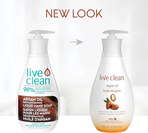 Vista 6 de Live Clean Liquid Hand Soap, Argan Oil, 17 Oz (Packaging May Vary)