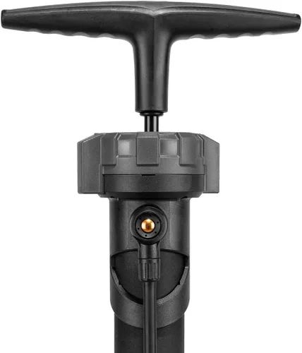 Vista 3 de Topeak JoeBlow Booster Bomba de piso para neumáticos sin cámara, compresor de aire de doble función y bomba estándar, capacidad de 160 PSI
