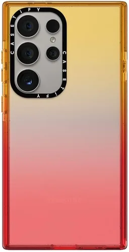 Vista 157 de CASETiFY Funda de impacto para Galaxy S22+ - Adhesivo Aries Moross, color negro transparente