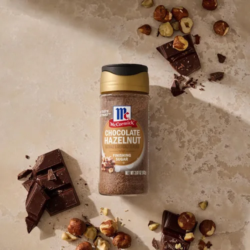 Vista 10 de McCormick Azúcar de acabado, avellana de chocolate, edición limitada, rico cacao y notas de avellana tostada, para galletas, helado, postres