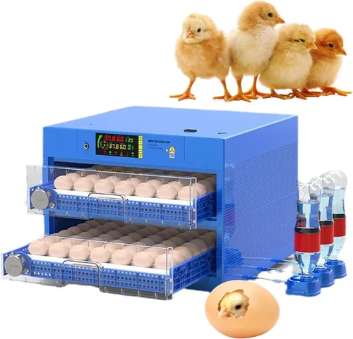 Vista 18 de 56-392 Egg Incubator with Automatic Egg Turning and Water Filling, Humidity Control Temperature Incubator for Hatching Chicken, Duck, Goose and Bird