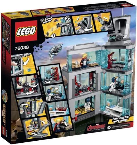 Vista 5 de Súper Heroes Ataque Vengadores Torre 76038 Lego