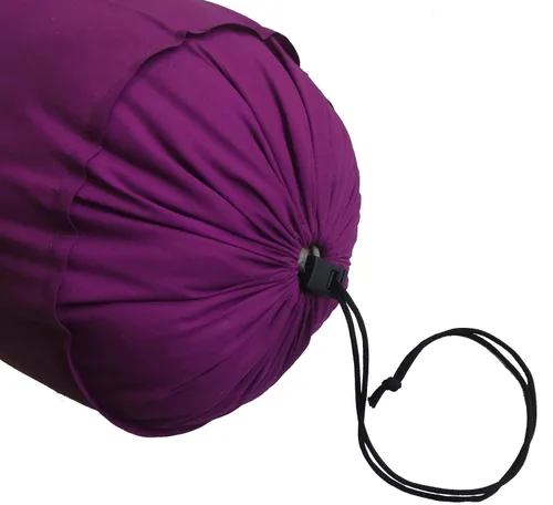 Vista 2 de Funda de almohada de color morado ciruela, funda redonda para el cuello, para cama, sofá, silla, sofá, salón, algodón, 6 pulgadas de diámetro x 24