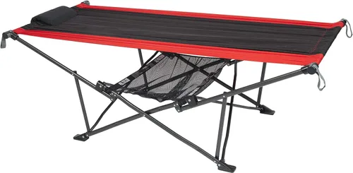 Vista 8 de Mac Sports H900S-100 - Hamaca plegable portátil para camping al aire libre, multiusos, resistente (Azul/Gris)