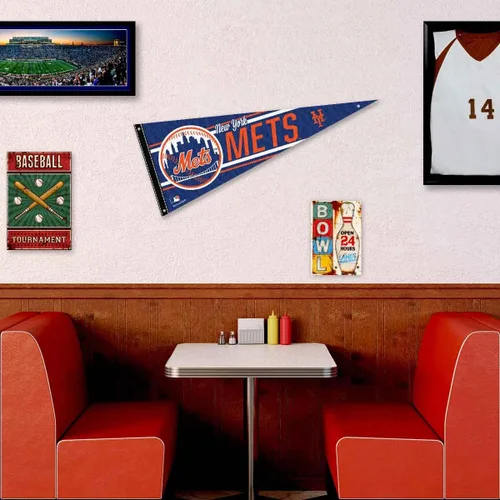 Vista 3 de WinCraft Banderines y blocs de tachuelas de pared de los New York Mets