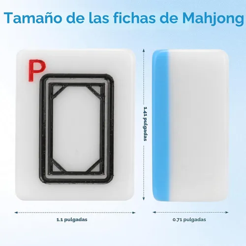 Vista 2 de Mahjong Set, 146pcs Profesional Chino Mahjong Azulejos Set
