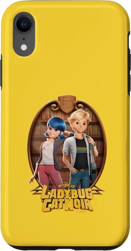 Vista 24 de Funda para iPhone 13 Miraculous Ladybug and Cat Noir The Movie Marinette Adrien