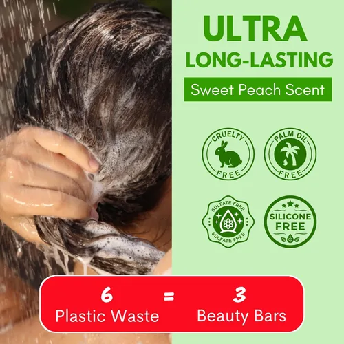 Vista 5 de Rosemary - Juego de 3 barras de champú y acondicionador para cabello de aspecto saludable - Barras de champú sólido natural para mujeres con cabello
