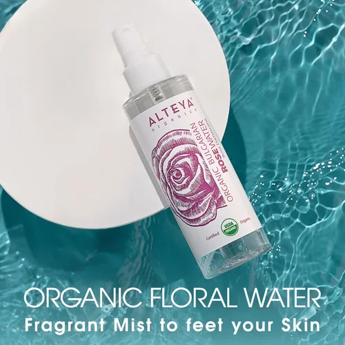 Vista 4 de Alteya Organics USDA - Tónico orgánico búlgaro de agua de rosas de 3.4 onzas líquidas 100% Pure Bulgarian Rose Water Tones, Hydrates, and