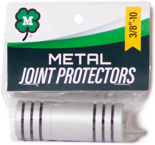 Vista 3 de McDermott Juego de protectores de juntas con logotipo de metal 3/8-10 (1 macho y 1 hembra)