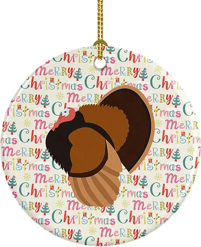 Vista 143 de Caroline's Treasures Adorno de cerámica de avestruz común para árbol de Navidad, decoración colgante para el hogar, Navidad, vacaciones, fiesta