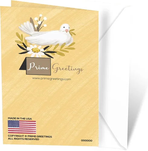 Vista 4 de Prime Greetings Tarjetas de condolencias religiosas, fabricadas en Estados Unidos, ecológicas, tarjetas gruesas con sobre de primera calidad de 5 x