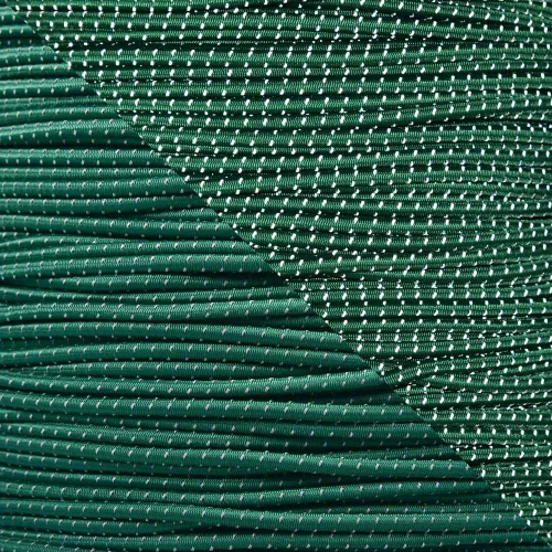 Vista 9 de Cordón elástico reflectante de 1/8 pulgadas de diámetro, fabricado en los Estados Unidos naranja neón (REFLECTIVE NEON ORANGE)