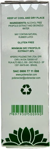 Vista 6 de 10 botellas de cristal de propóleo verde - Extracto de solución acuosa 30ML
