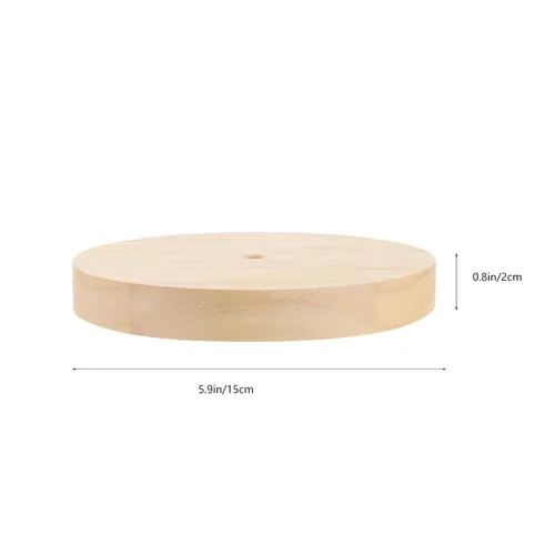Vista 6 de OSALADI Soporte de lámpara de mesa contemporáneo Base de luz nocturna de madera maciza para sala de estar Soporte de exhibición de luz de madera