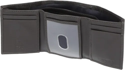 Vista 3 de Steve Madden Billetera triple RFID para hombre con ventana de identificación