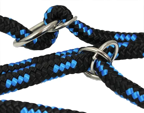 Vista 4 de Ajustable Multifuncional Cuerda Correa del perro 42"-70", Azul/Negro