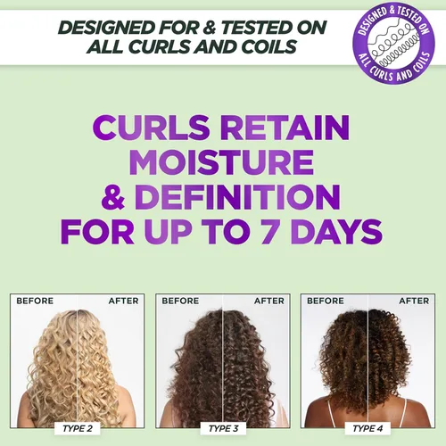 Vista 2 de Garnier Fructis Método para Rizos Productos para Cabello Rizado, Champú Hidratante Rellenador, Mascarilla Capilar y Spray Refrescante para Rizos