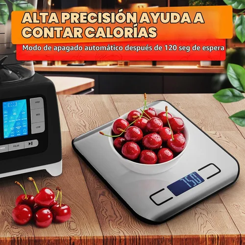 Vista 8 de Báscula de alimentos con sensor de 4 puntos – Báscula de cocina digital