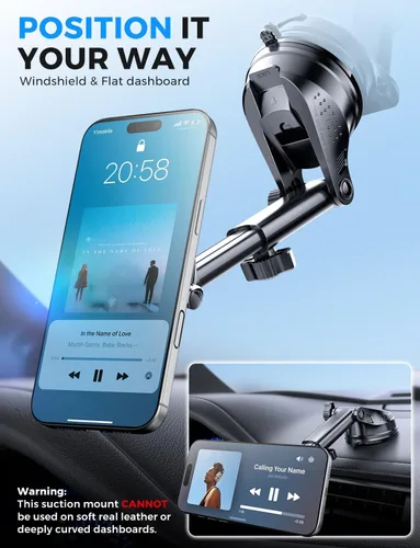Vista 6 de eSamcore MagSafe Car Mount, Off-Road Mag-Vacuum Lock Magnetic Phone Holder