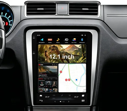 Vista 8 de CUSP Radio estéreo de coche GPS para Ford Mustang 2010-2014 coche PX3 Quad Core 2G+32G AUTO A/C y A/C manual