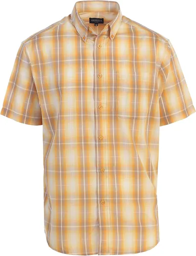 Vista 29 de Gioberti Men's Casual Plaid Button Down Short Sleeve Shirt 1162 - Royal / Negro / Gris