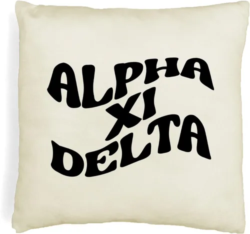 Vista 33 de sockprints Mod Alpha Chi Omega - Funda de almohada de 18 x 18 pulgadas, fundas de almohada de hermandad de mujeres - Almohada decorativa