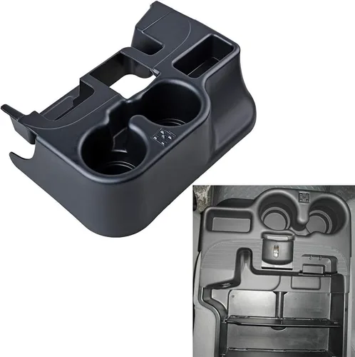 Vista 2 de Astra Depot Bandeja de consola central negra compatible con Dodge Ram 1500/2500 / 3500 / 3500 2003-2012