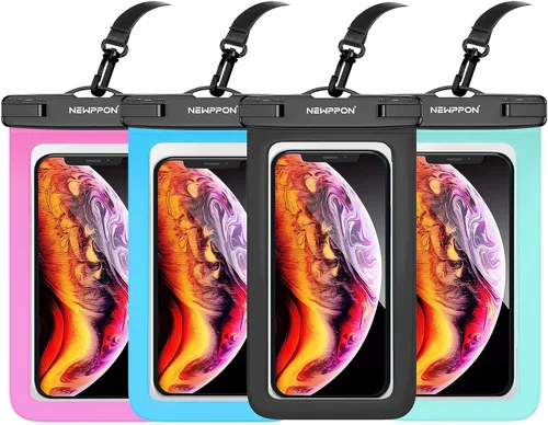 Vista 11 de Paquete de 100 bolsas impermeables para teléfono celular de 8.5 pulgadas – Funda seca bajo el agua – Protector transparente a prueba de agua