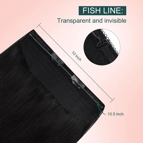 Vista 107 de Easyouth Extensión de cabello humano rubio con cola de caballo, extensiones de cabello humano rubio dorado con reflejos rubios, extensiones