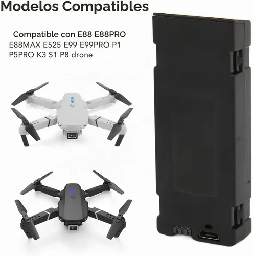 Vista 2 de 3.7V 5000Mah RC Drone Batería Accesorio para E88 E88PRO E99 E99PRO Ls-E525 E525 PRO Mini UAV Drone Batería Especial Rc Parte (1)
