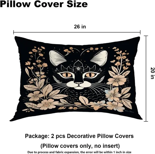 Vista 275 de Batmerry Autumn Pumpkin Templeton Throw Pillow Covers, Green Leaves Paths Forests Decorative Pillow Covers Digital Printing Blended for Couch Sofa