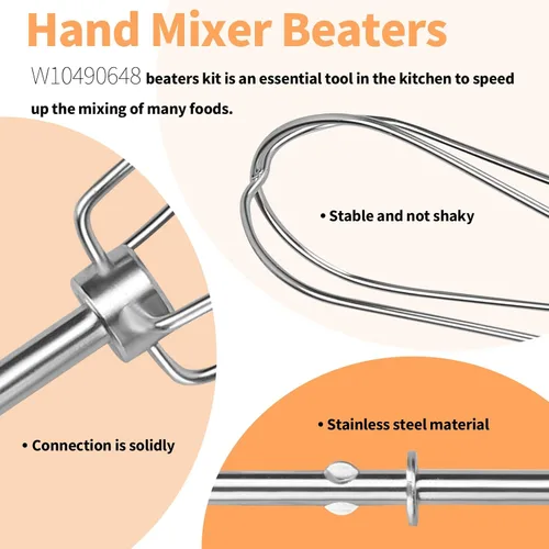 Vista 6 de Accesorios para batidora de mano compatibles con batidora de mano KitchenAid KHM3 KHM5 KHM7 KHM9, batidoras turbo batidoras de mano para Kitchenaid