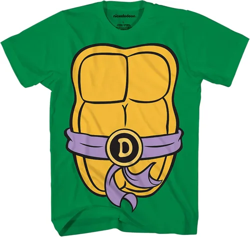 Vista 5 de Teenage Mutant Ninja Turtles TMNT - Camiseta de disfraz para hombre Michelangelo
