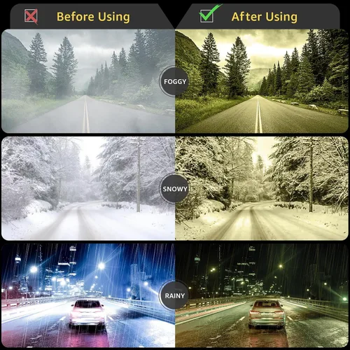 Vista 4 de Myiaur Gafas de Conducción de Visión Nocturna para Mujeres, Lentes Polarizadas Antirreflejantes de Lente Amarilla para la Noche, Protección UV400