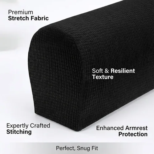 Vista 7 de RAINFLOW Fundas elásticas para reposabrazos para sofá, fundas de sofá reclinable, protector de muebles antideslizante para perros, gatos y niños
