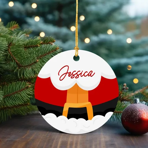 Vista 4 de Adorno de Navidad personalizado, adorno de Navidad personalizado para hijo/hija, recuerdos de vacaciones para padres y bebés