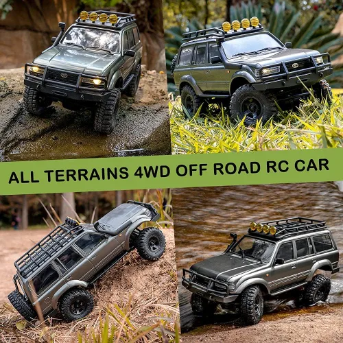 Vista 6 de Fms FCX18S 1/18 Land Cruiser LC80 S RC Rock Crawler Scale Katana Toyota RC Car 2.4Ghz 4WD Off-Road Impermeable RC Truck Vehículo RTR All Terrains
