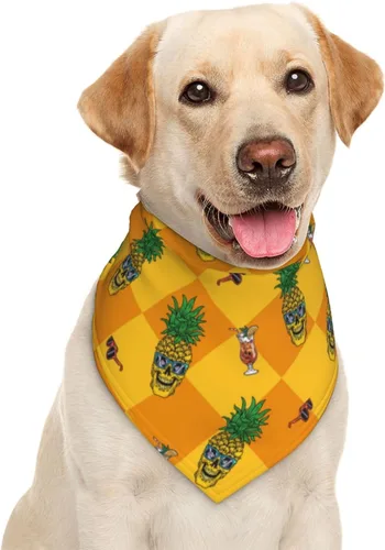 Vista 30 de Textura de madera bandera cubana perro bandana bufanda triángulo baberos accesorios mascotas gato pañuelo