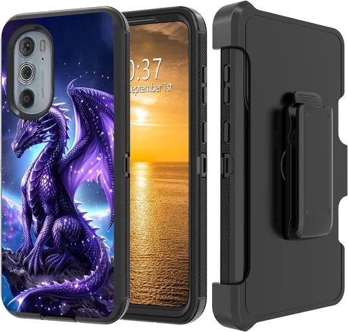 Vista 168 de Funda para Moto G Stylus 5G 2023 con funda de clip para cinturón y soporte, resistente de doble capa, resistente a prueba de golpes, para Motorola
